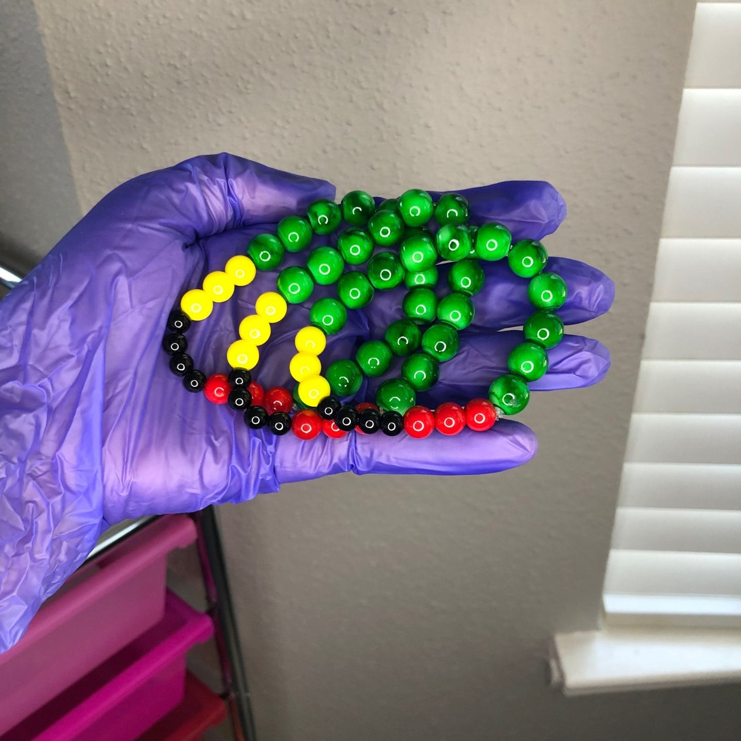 Black History, Juneteenth Inspired Beaded Bracelet