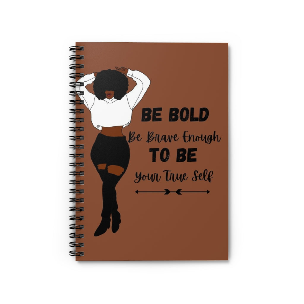 CHOCOLATE BE BOLD TO BE Set 1 Spiral Notebook - Ruled Line