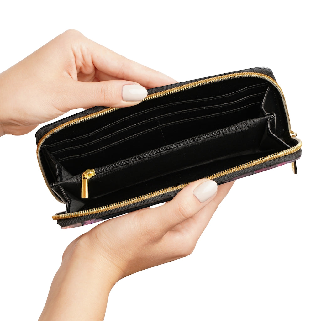 VIBE Chocolate Lady Black Zipper Wallet