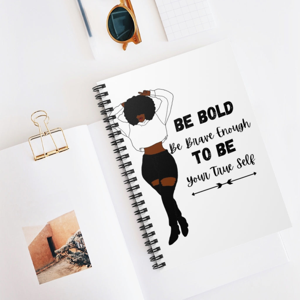 BE BOLD TO BE Set 1 Spiral Notebook - Ruled Line