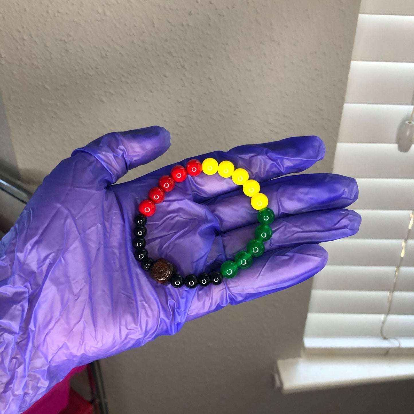 Black History, Juneteenth Inspired Beaded Bracelet