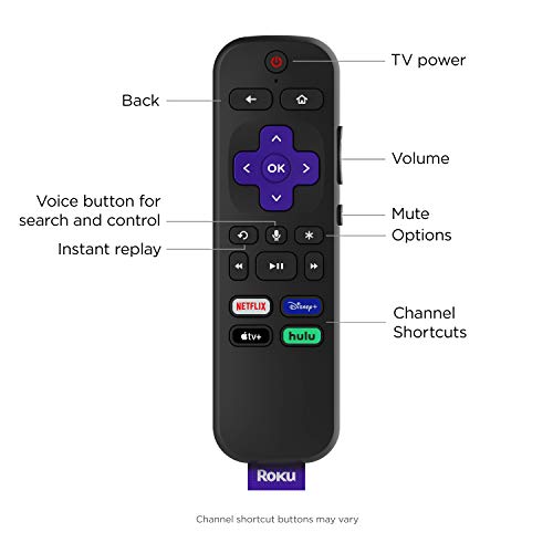 Roku Streaming Stick+ | HD/4K/HDR Streaming Device with Long-range Wireless and Roku Voice Remote with TV Controls