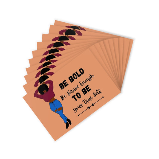 LIGHT BROWN BE BOLD TO BE Set 2 Postcards (10pcs)