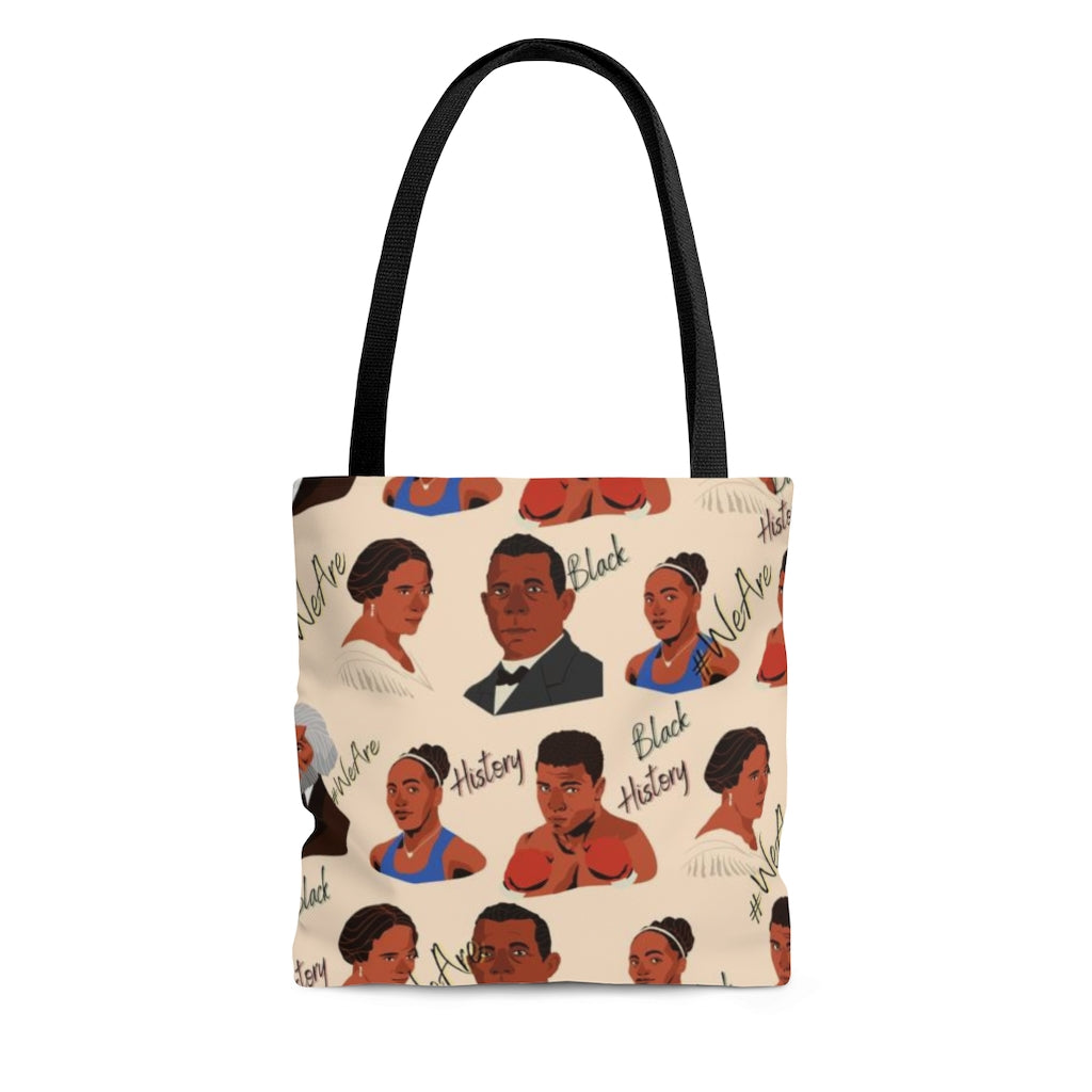 LIGHT BROWN Black History Inspired AOP Tote Bag