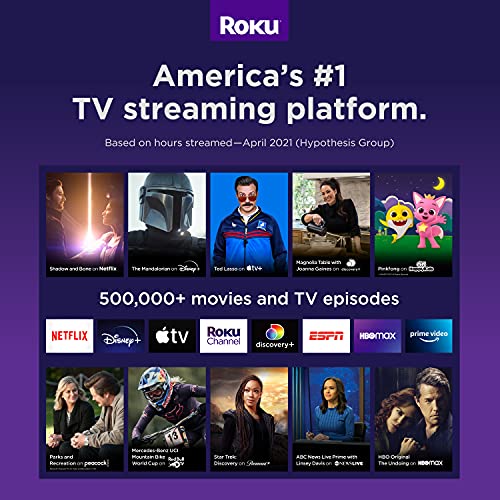 Roku Streaming Stick+ | HD/4K/HDR Streaming Device with Long-range Wireless and Roku Voice Remote with TV Controls