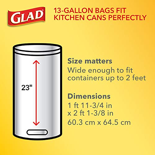 Glad ForceFlex Protection Series Tall Kitchen Trash Bags, 110 Count (Pack of 1) - Package May Vary