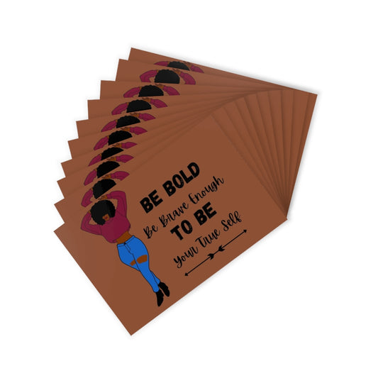 LIGHT BROWN BE BOLD TO BE Set 2 Postcards (10pcs)