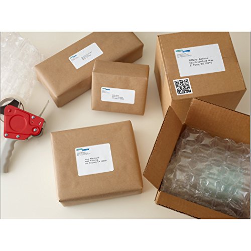 Avery 5126 Shipping Address Labels, Laser Printers, 200 Labels, Half Sheet Labels, Permanent Adhesive, TrueBlock, White