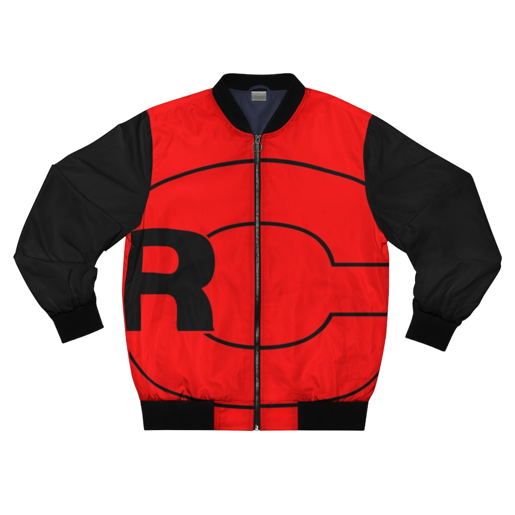 ROUGH CO. Red Men's Bomber Jacket