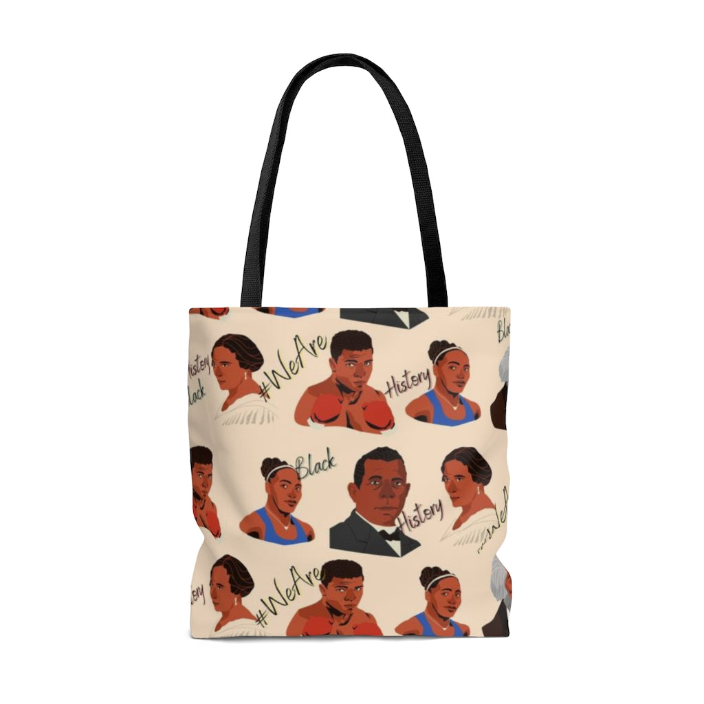 LIGHT BROWN Black History Inspired AOP Tote Bag