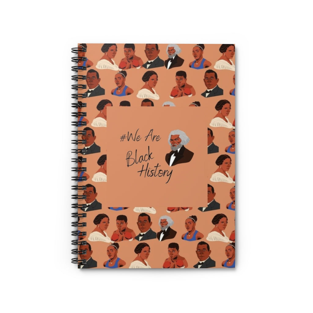 LIGHT BROWN #We Are Black History Spiral Notebook - Ruled Line