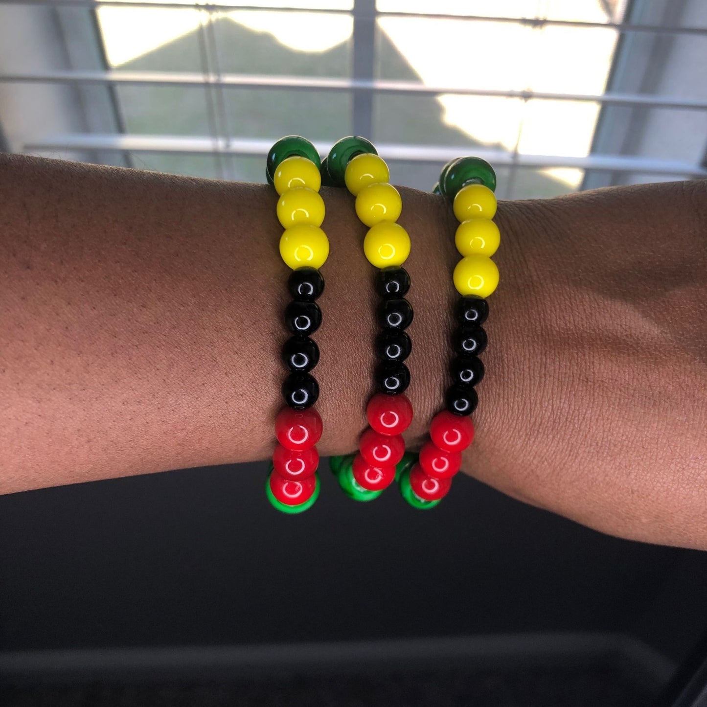 Black History, Juneteenth Inspired Beaded Bracelet