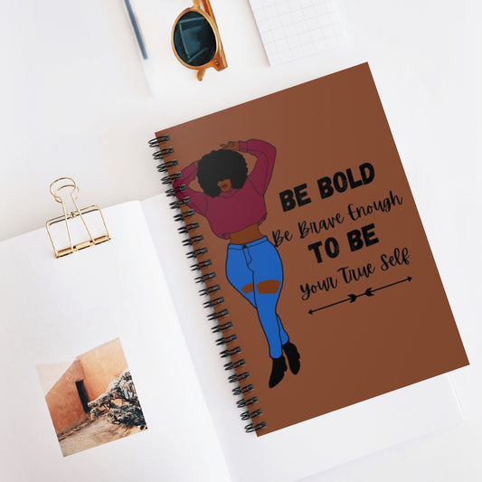 CHOCOLATE BE BOLD TO BE Set 2 Spiral Notebook - Ruled Line