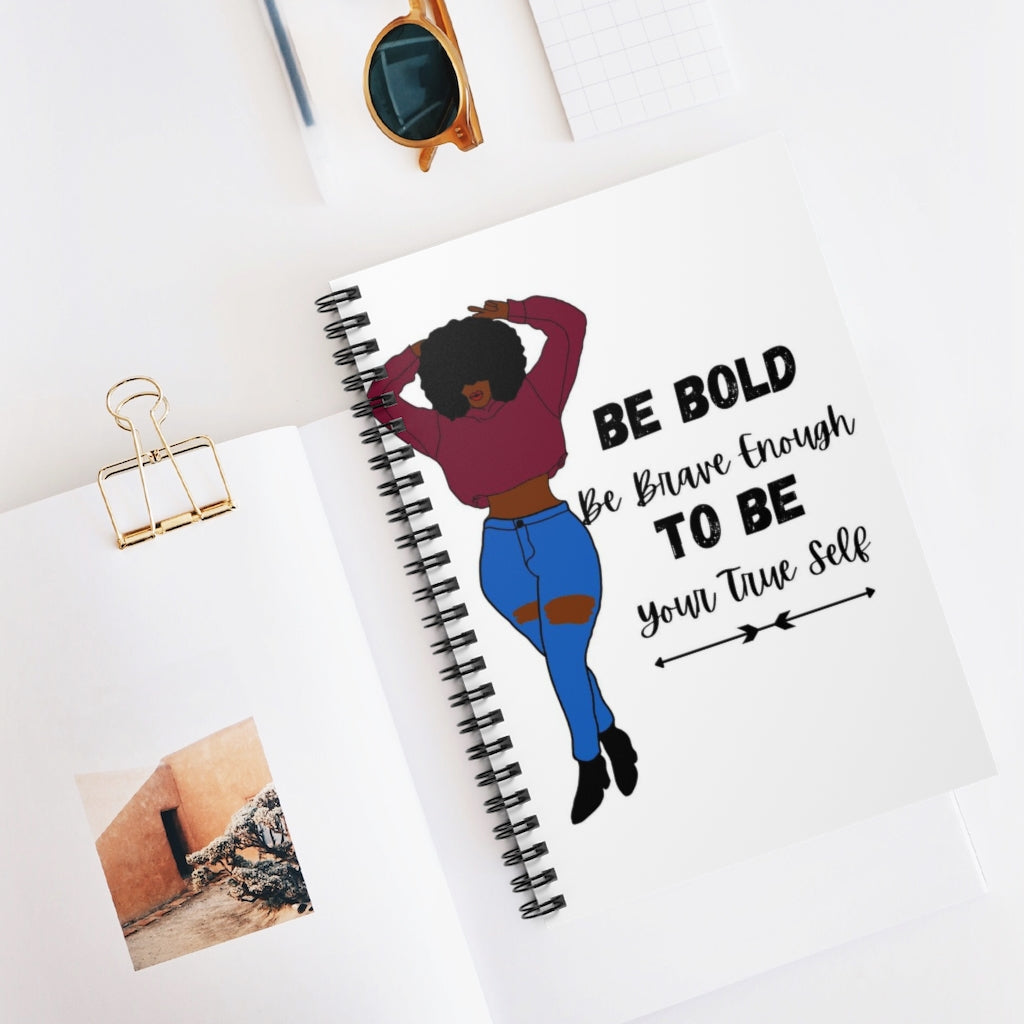 BE BOLD TO BE Set 2 Spiral Notebook - Ruled Line