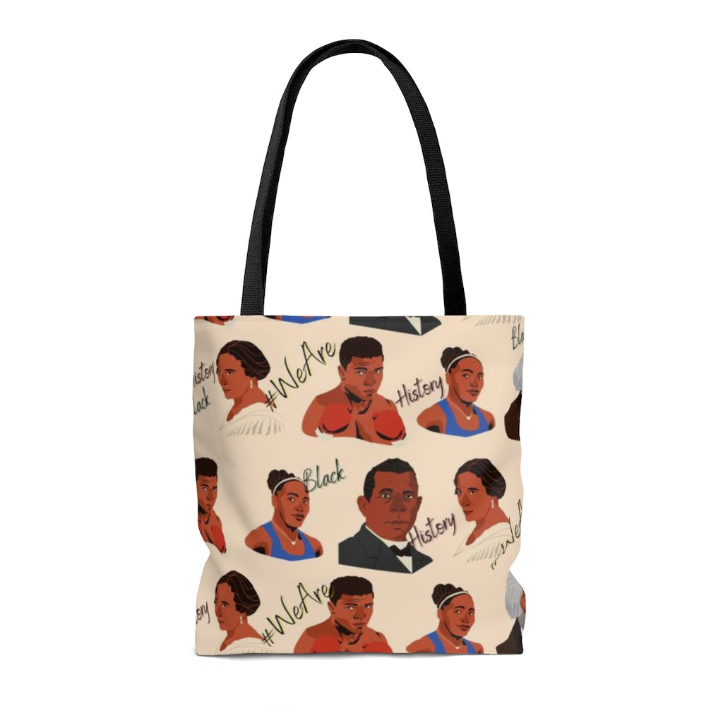 LIGHT BROWN Black History Inspired AOP Tote Bag