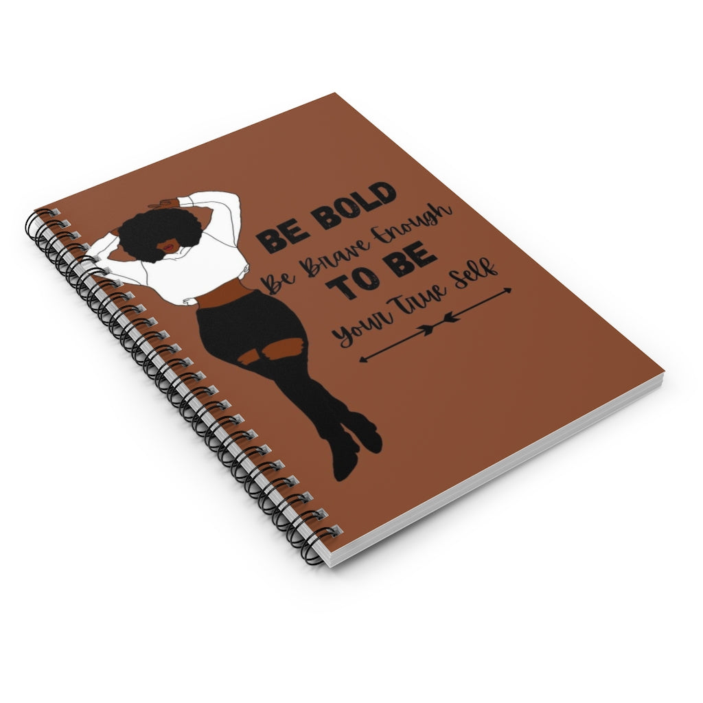 CHOCOLATE BE BOLD TO BE Set 1 Spiral Notebook - Ruled Line