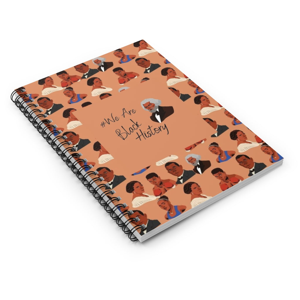 LIGHT BROWN #We Are Black History Spiral Notebook - Ruled Line