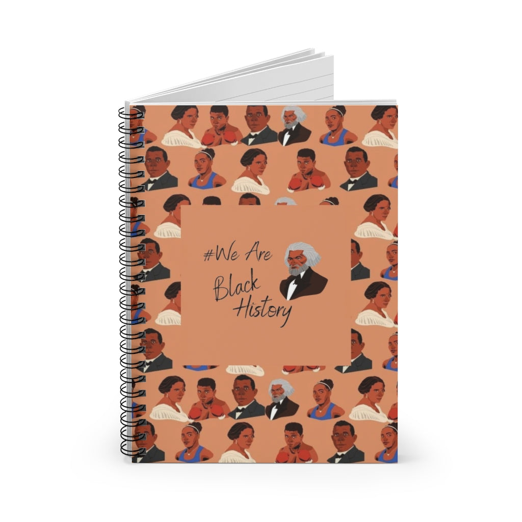 LIGHT BROWN #We Are Black History Spiral Notebook - Ruled Line