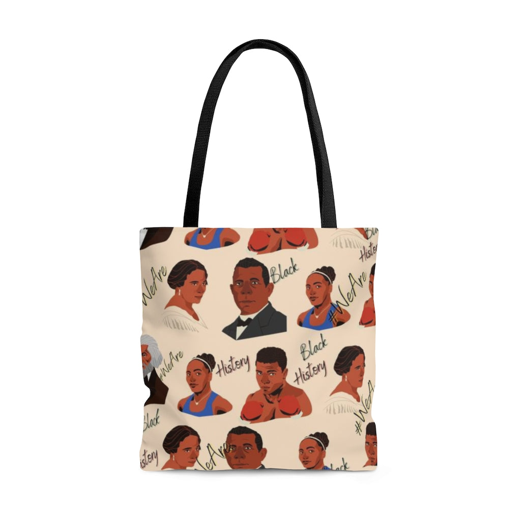 LIGHT BROWN Black History Inspired AOP Tote Bag