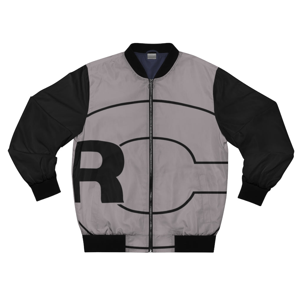 ROUGH CO. Grey Men's Bomber Jacket