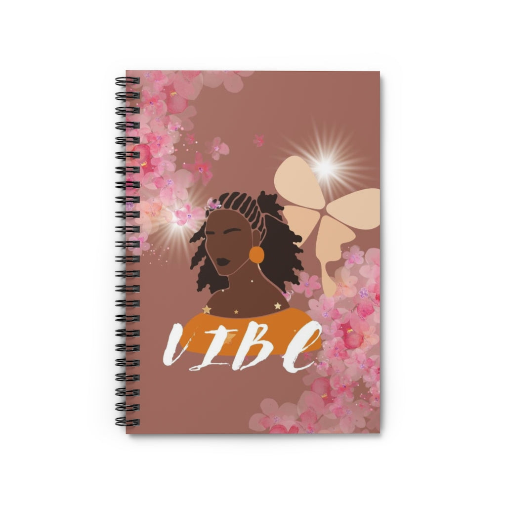 VIBE Chocolate Lady Brown Spiral Notebook - Ruled Line