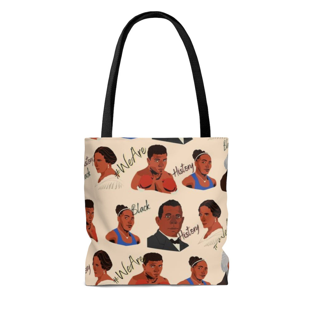 LIGHT BROWN Black History Inspired AOP Tote Bag