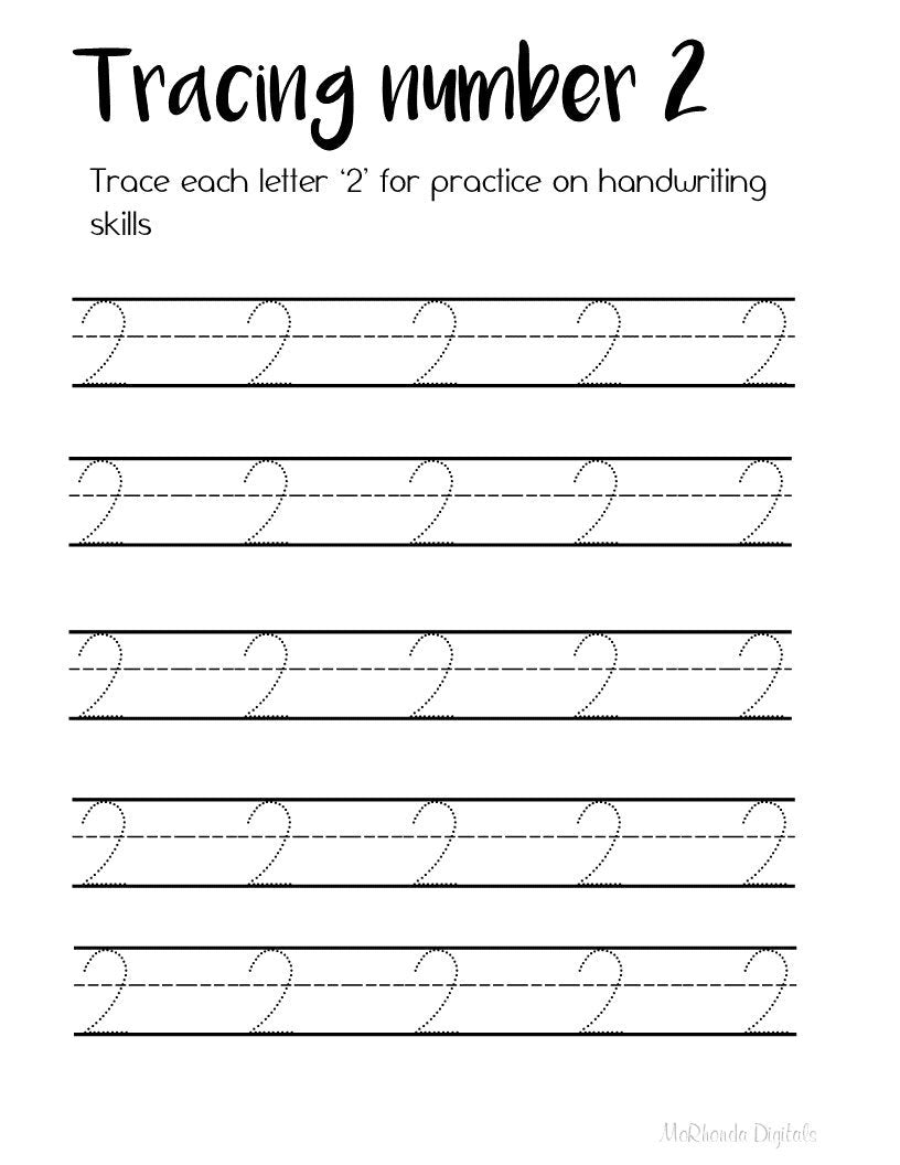 PRINTABLE 21 Number Tracing | 0-20 | Practice Print | HomeSchool | Curriculum | 8.5x11