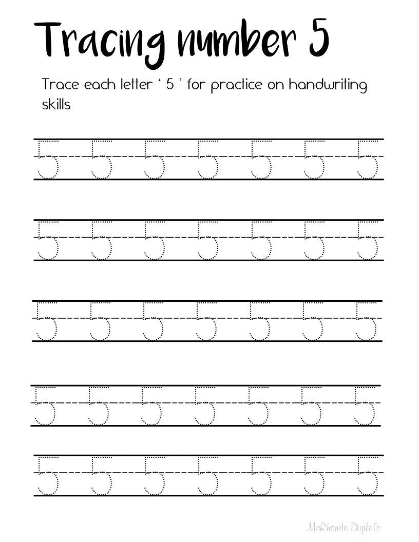 PRINTABLE 21 Number Tracing | 0-20 | Practice Print | HomeSchool | Curriculum | 8.5x11