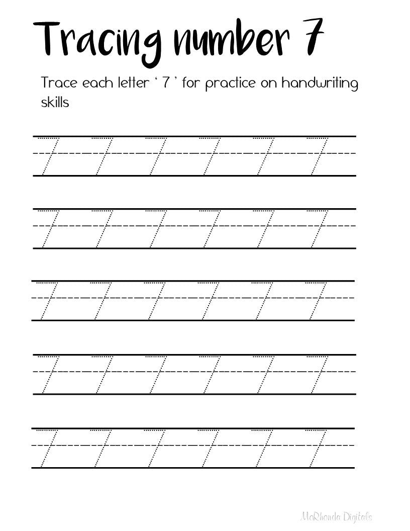 PRINTABLE 21 Number Tracing | 0-20 | Practice Print | HomeSchool | Curriculum | 8.5x11