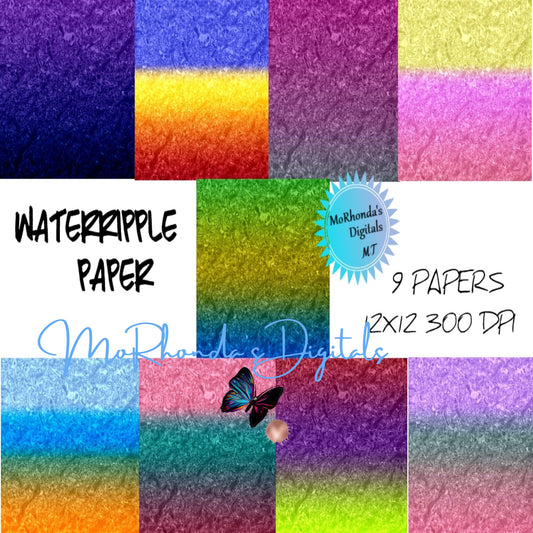 WaterRipple digital papers, backgrounds, scrapbook paper printables. Instant Download for Personal and Commercial Use.