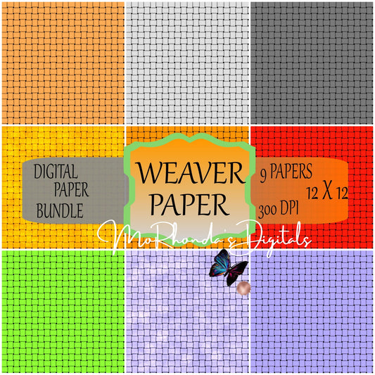 Weaver digital papers, backgrounds, scrapbook paper printables. Instant Download for Personal and Commercial Use.