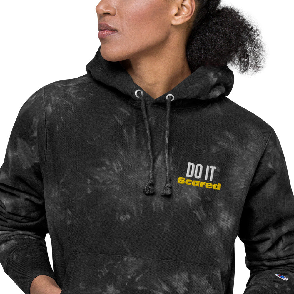 DO IT Scared Unisex tie-dye hoodie