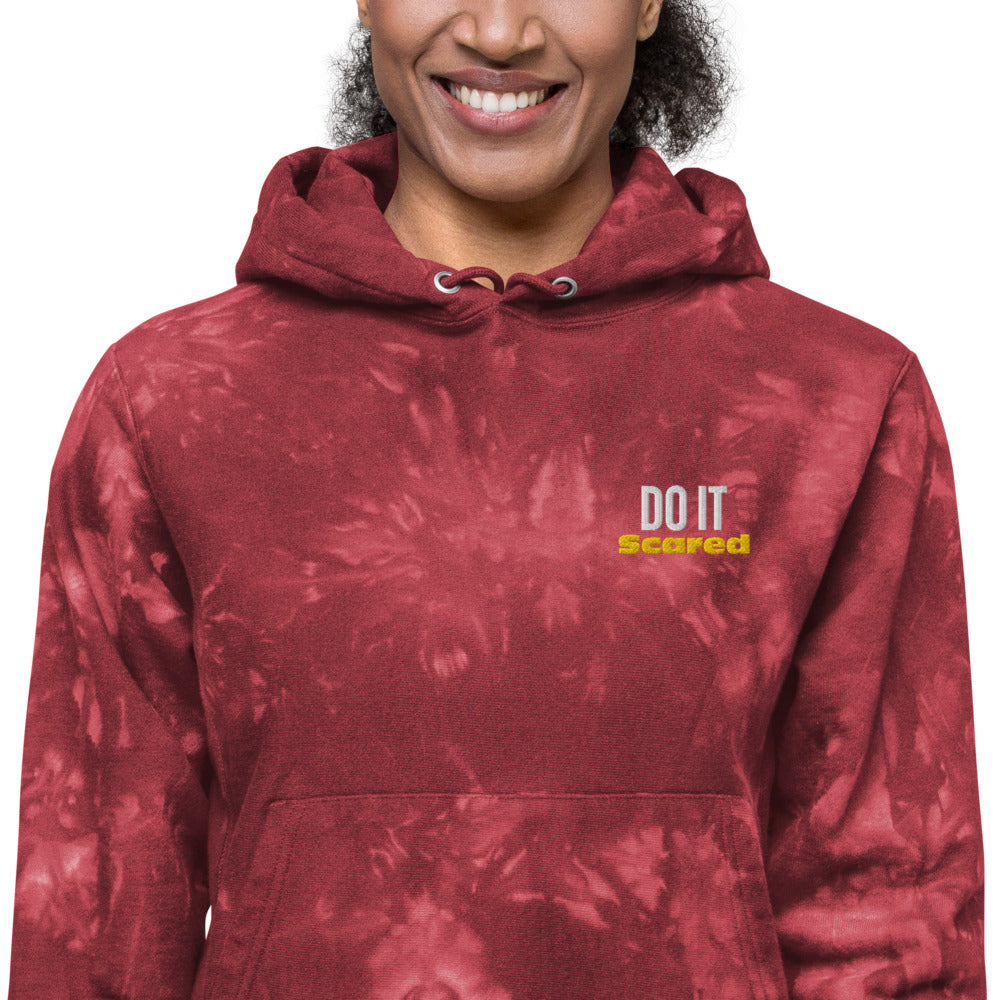 DO IT Scared Unisex tie-dye hoodie