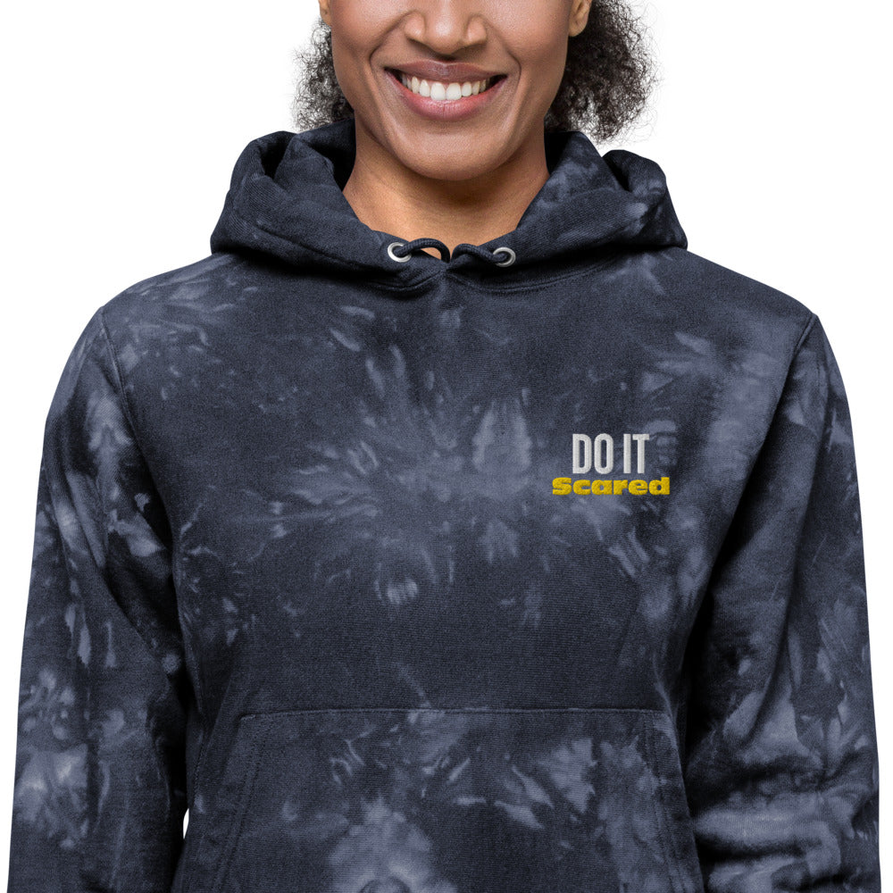 DO IT Scared Unisex tie-dye hoodie